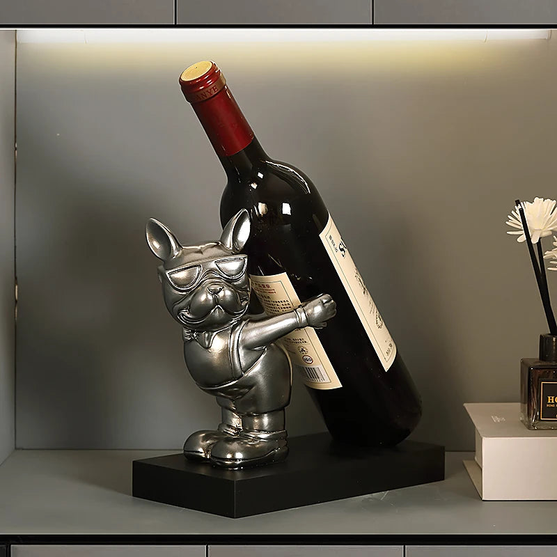 French Bulldog Wine Rack