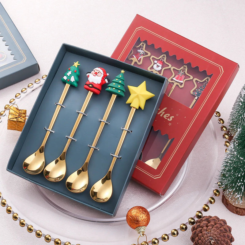 Holiday Elegance Christmas Cutlery Tableware Set Xmas Cutlery Set Ah Fork! 