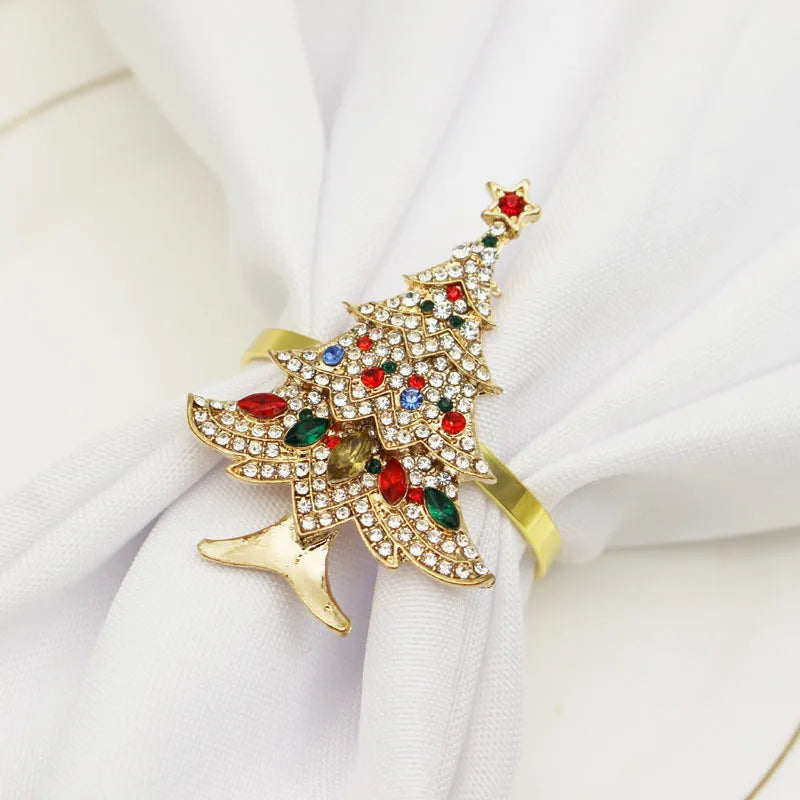 Christmas Kitchen Napkin Ring Christmas Napkin Ring Ah Fork! Gold Xmas Tree 