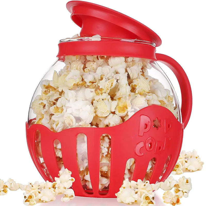 GlassPop Microwave Popcorn Maker GlassPop Porcorn Maker Ah Fork! 