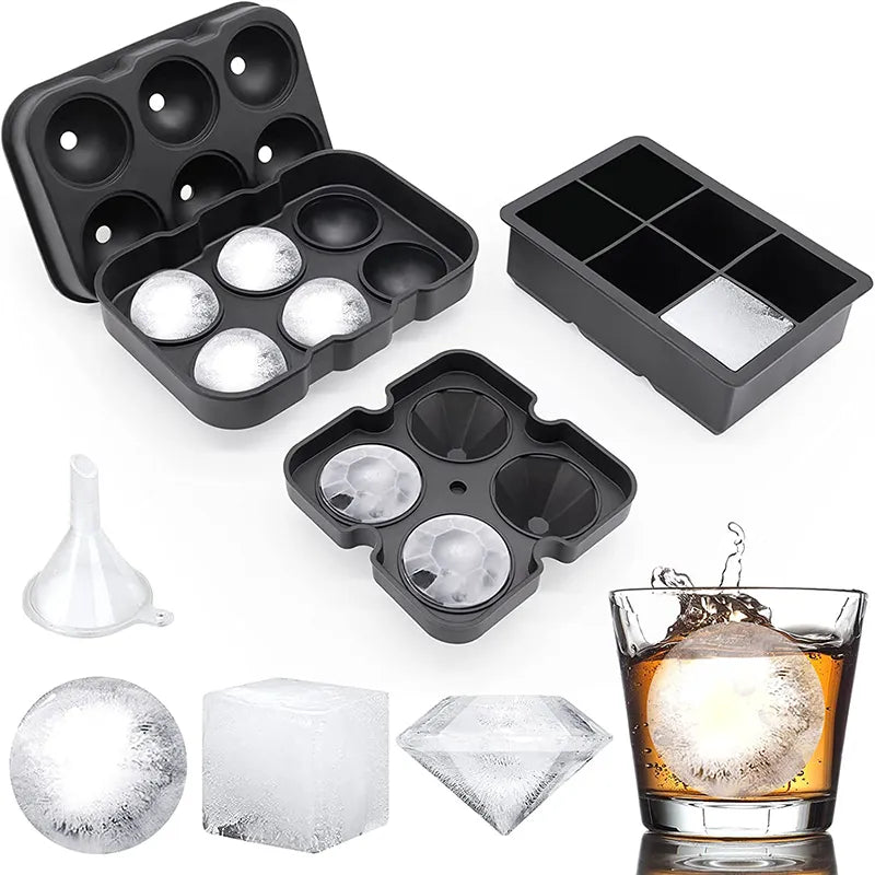 Frozen Finesse Large Silicone Ice Mold Trays Frozen Finesse Ah Fork! 
