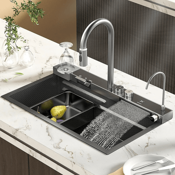 Smart Flow Stainless Kitchen Sink Smart Sink Ah Fork! 