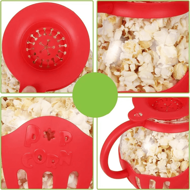 GlassPop Microwave Popcorn Maker GlassPop Porcorn Maker Ah Fork! 