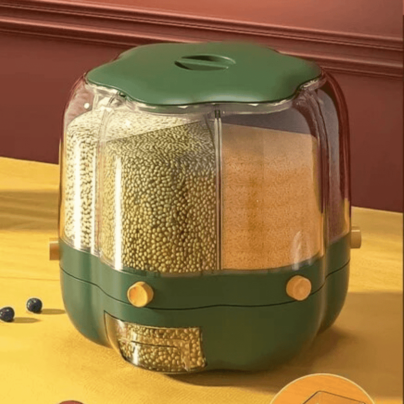 360 Kitchen Provisions Max - Round Cereal Grain Pasta Storage 360 Kitchen Provisions Max Ah Fork! 